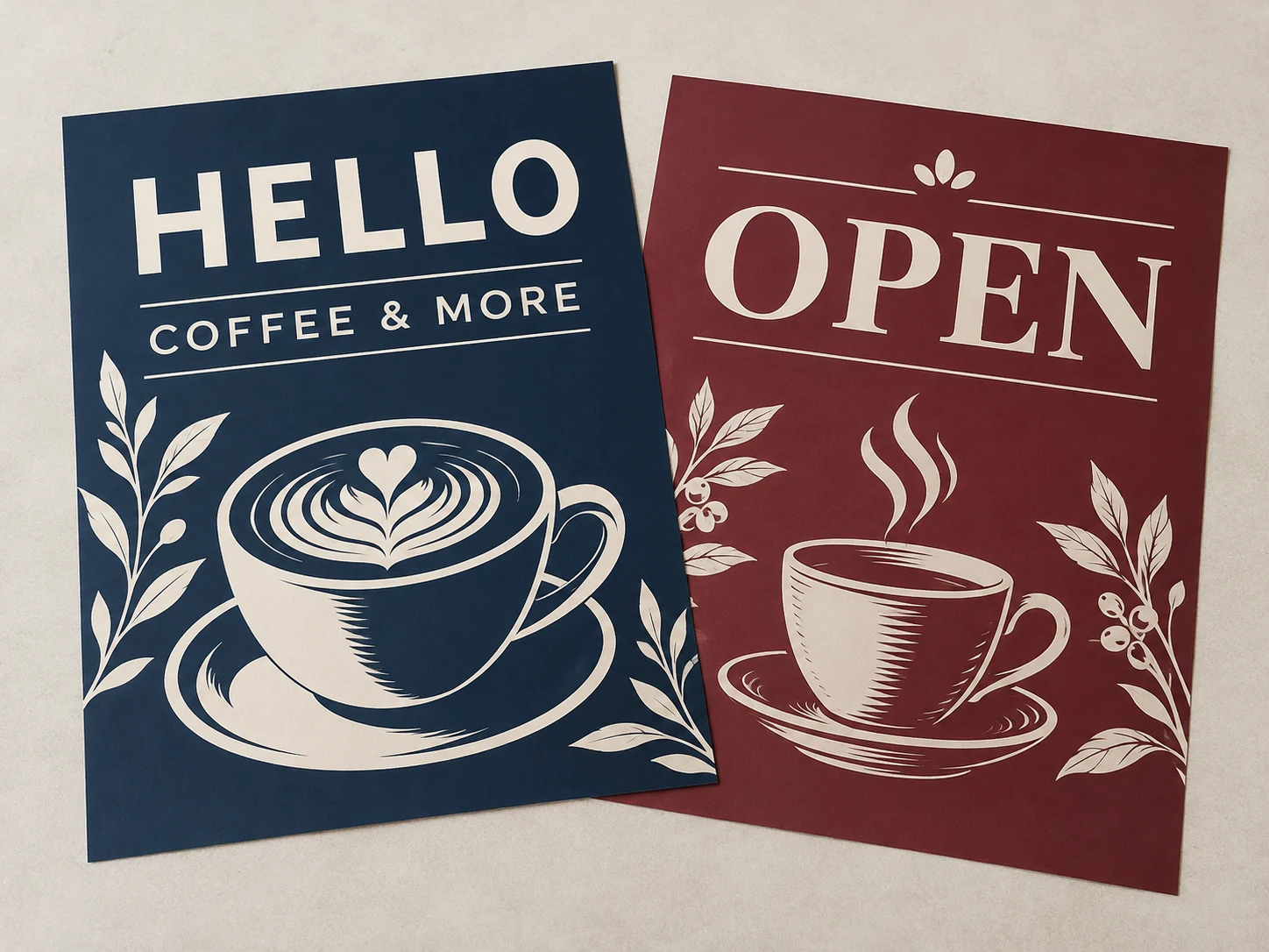 Loose A1 printed poster inserts with no stand or frame